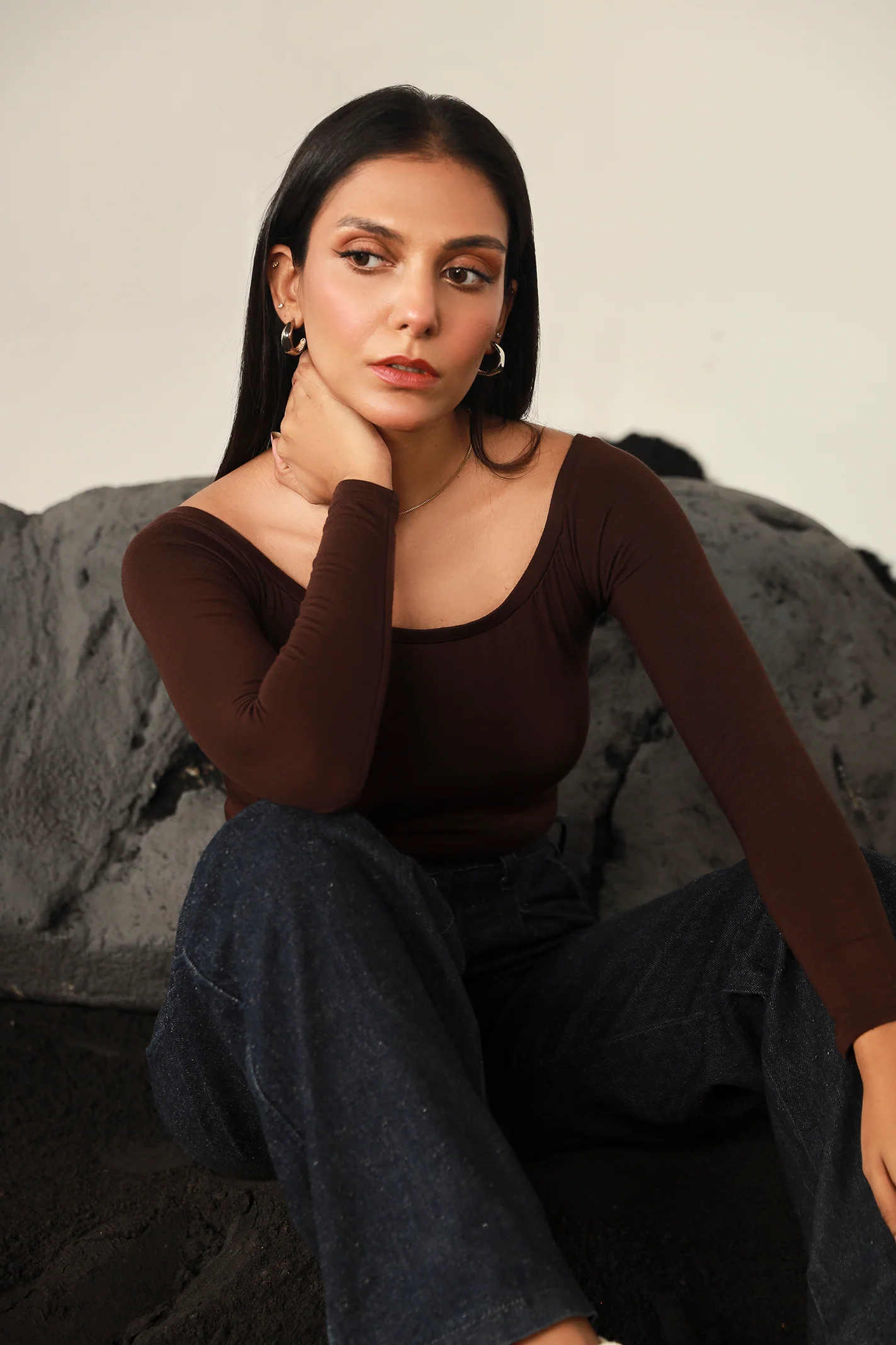 Body Suit - Dark Brown - Image 3