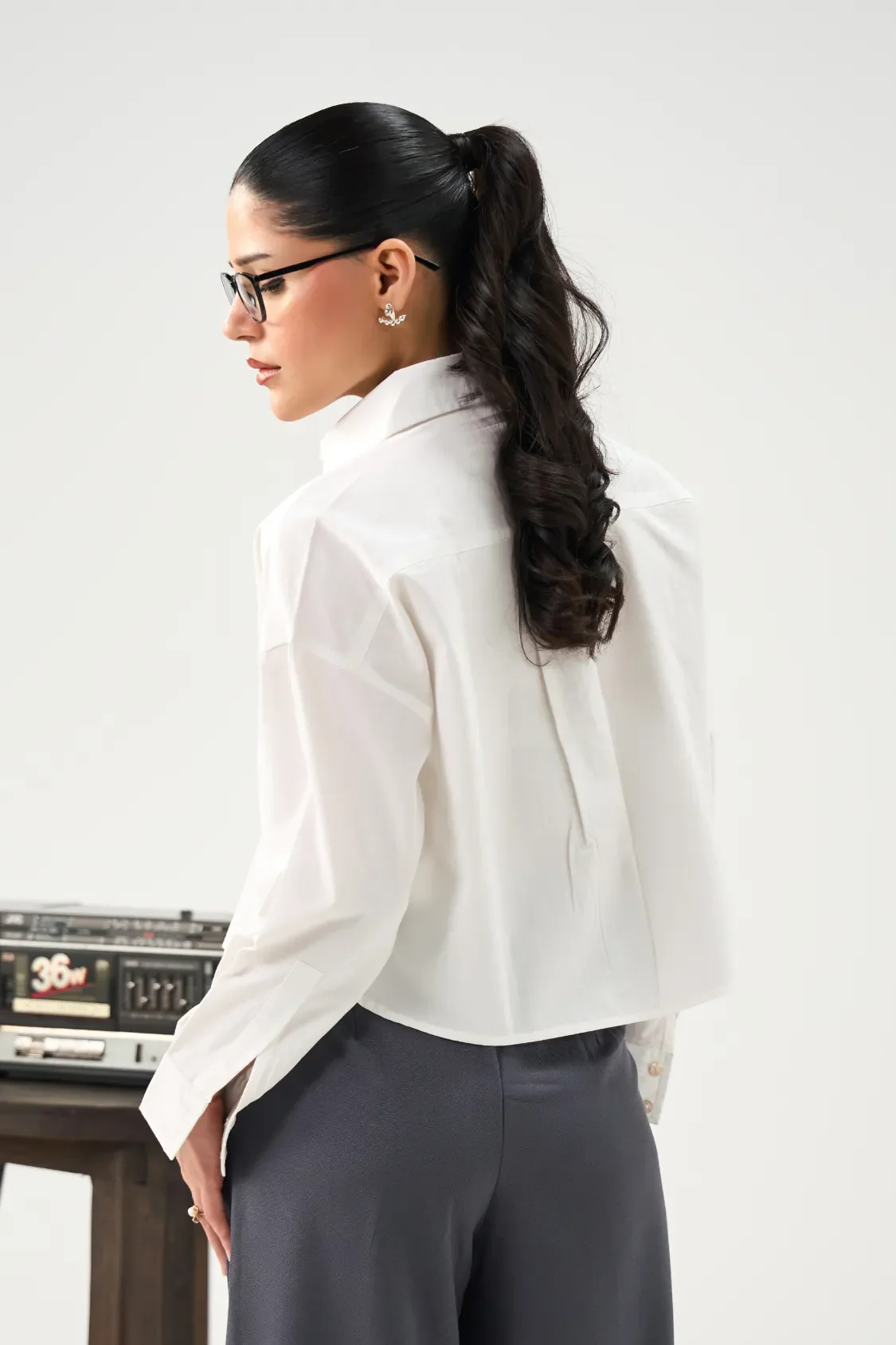 Boxy Shirt - Cloud White - Image 3