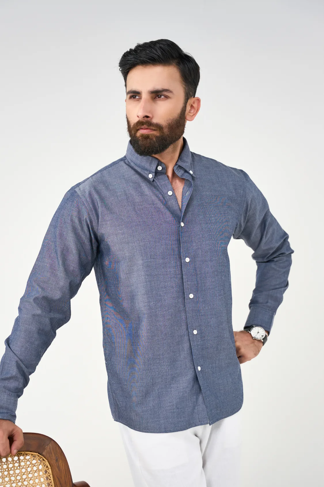 Everyday Linen Shirt - Dark Grey - Image 6