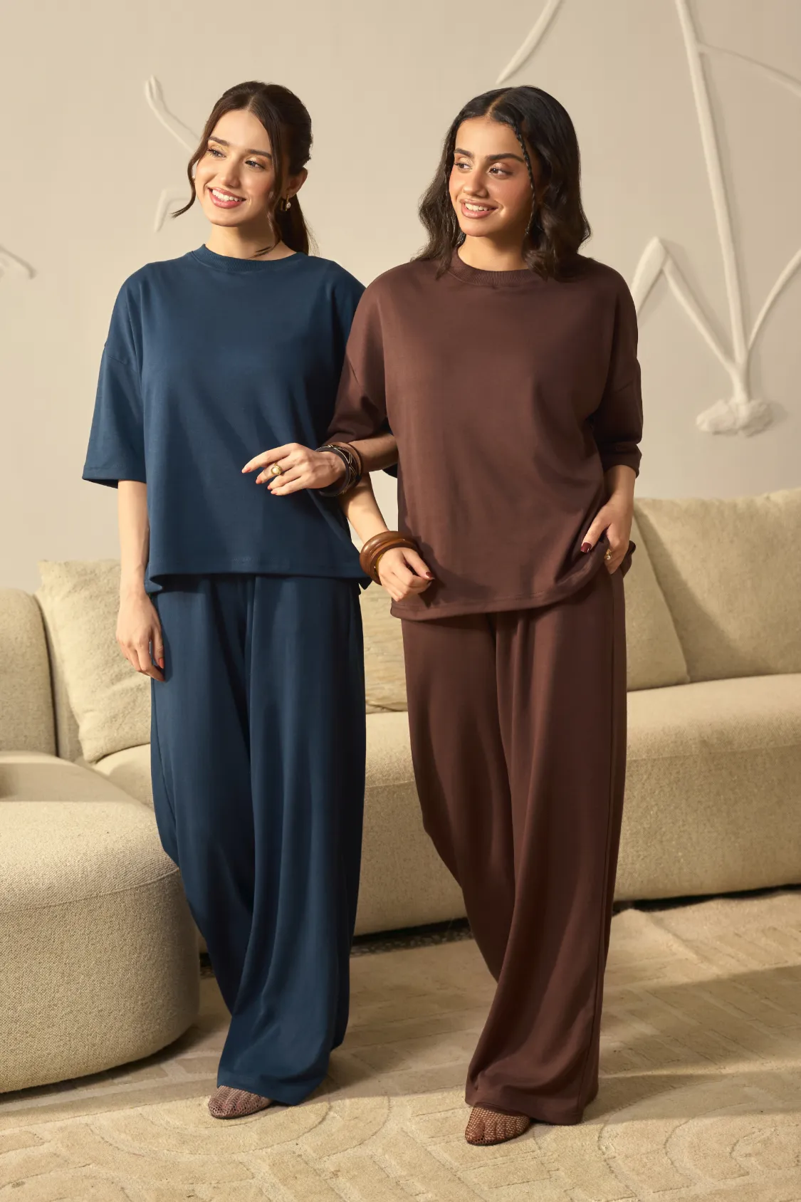 Everywear Co-Ord Set - Brown - Image 9