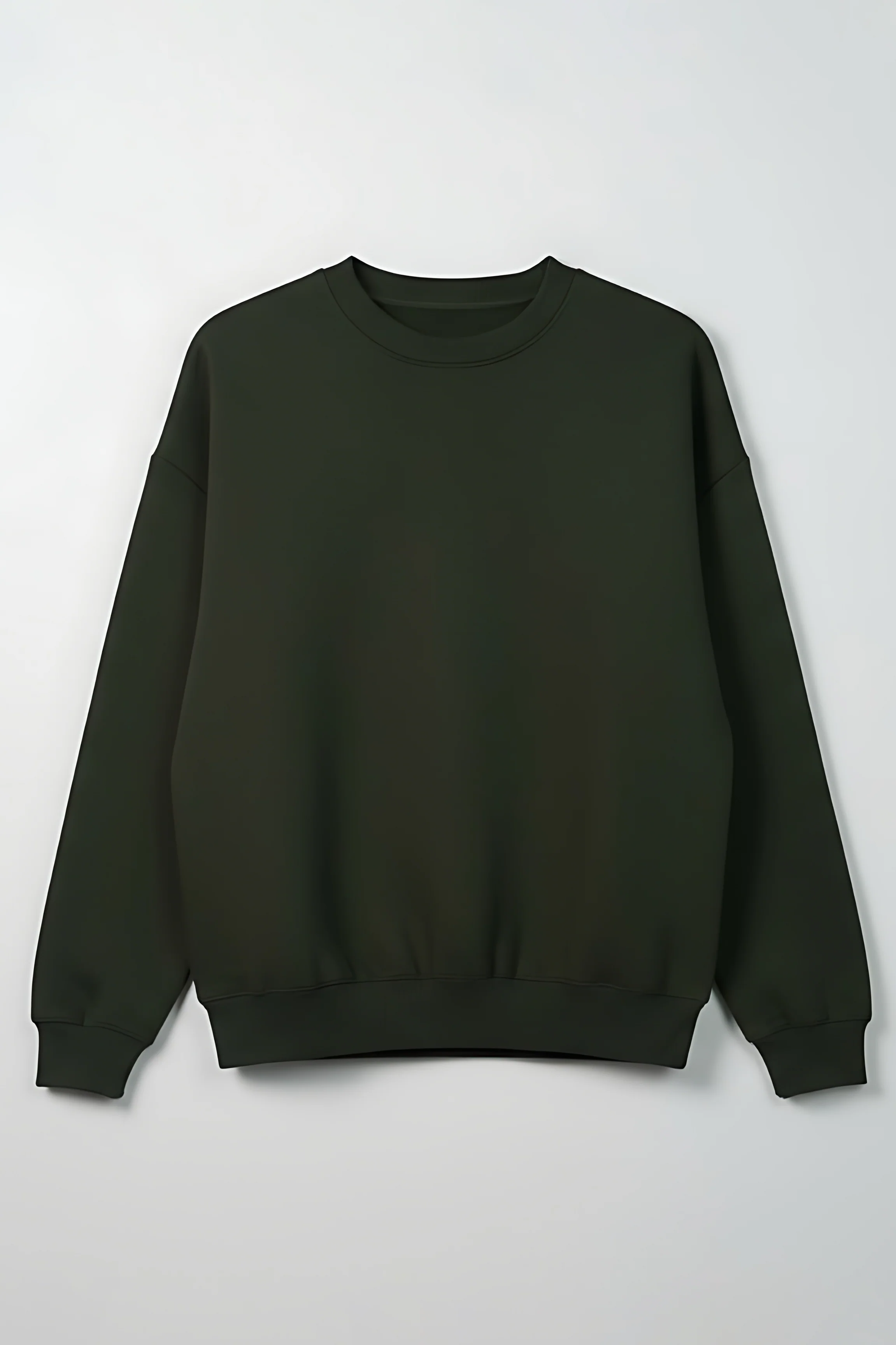 Everyday Crew Neck Sweatshirt – Dark Green - Image 5