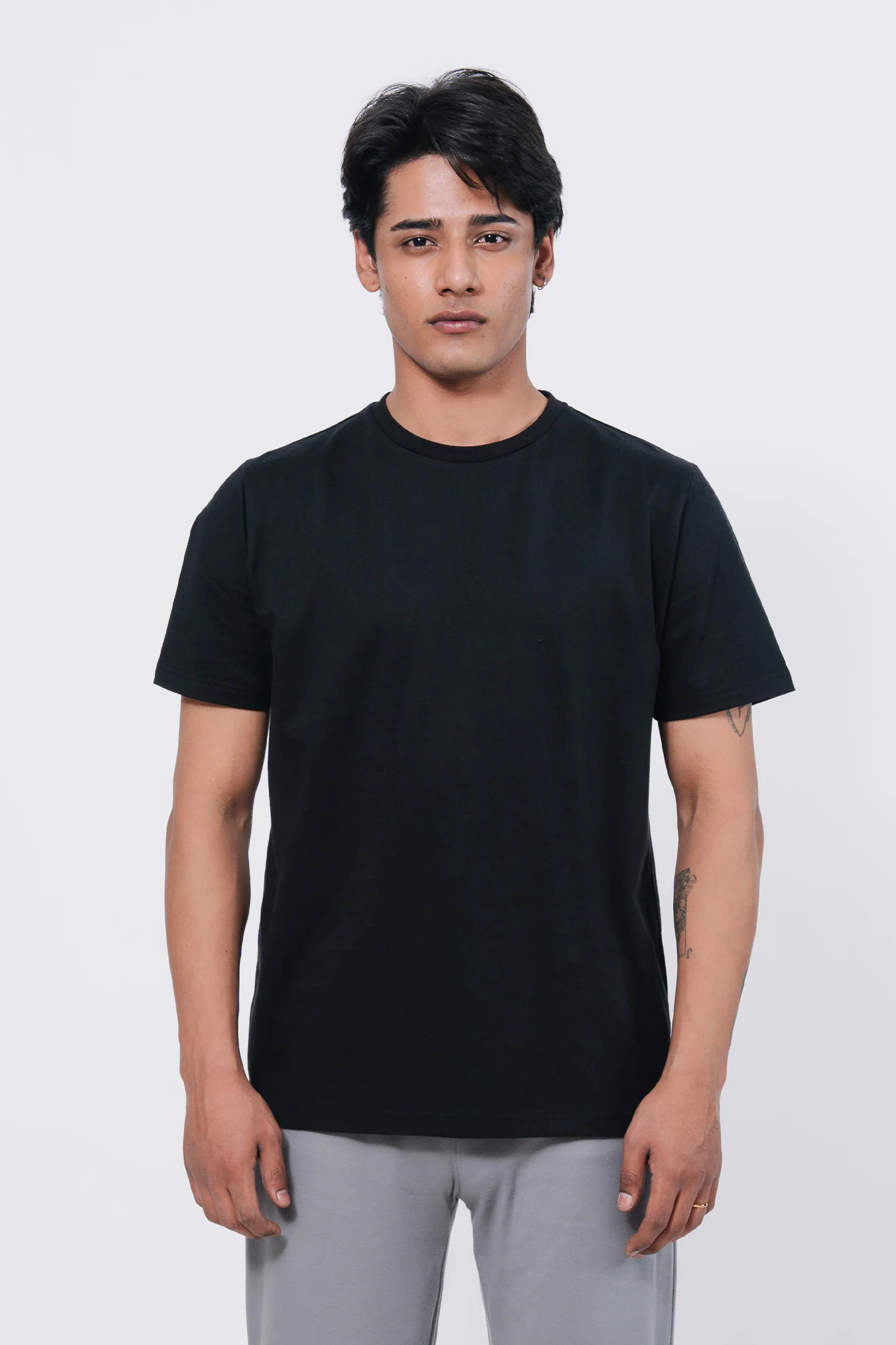 Premium Cotton T-Shirt – Black - Image 2