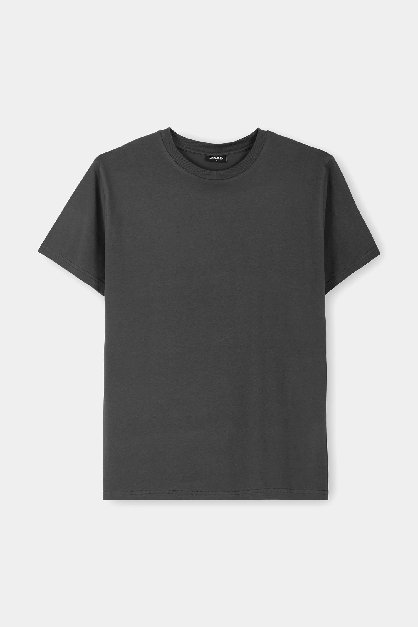 Premium Cotton T-Shirt – Charcoal - Image 4