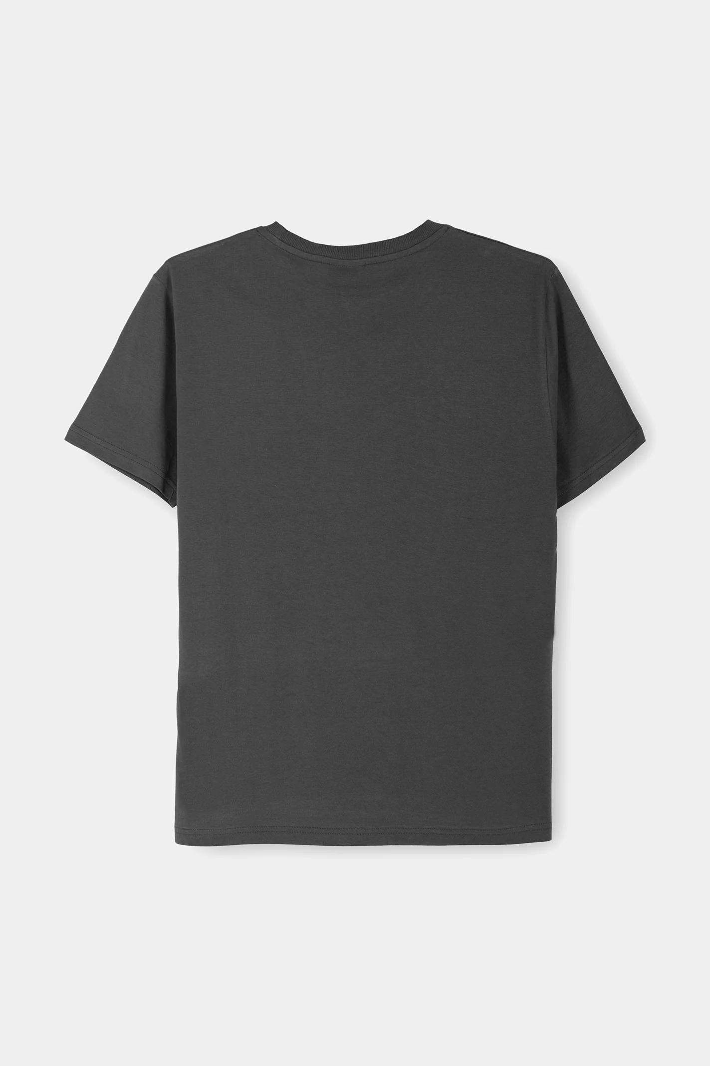Premium Cotton T-Shirt – Charcoal - Image 5