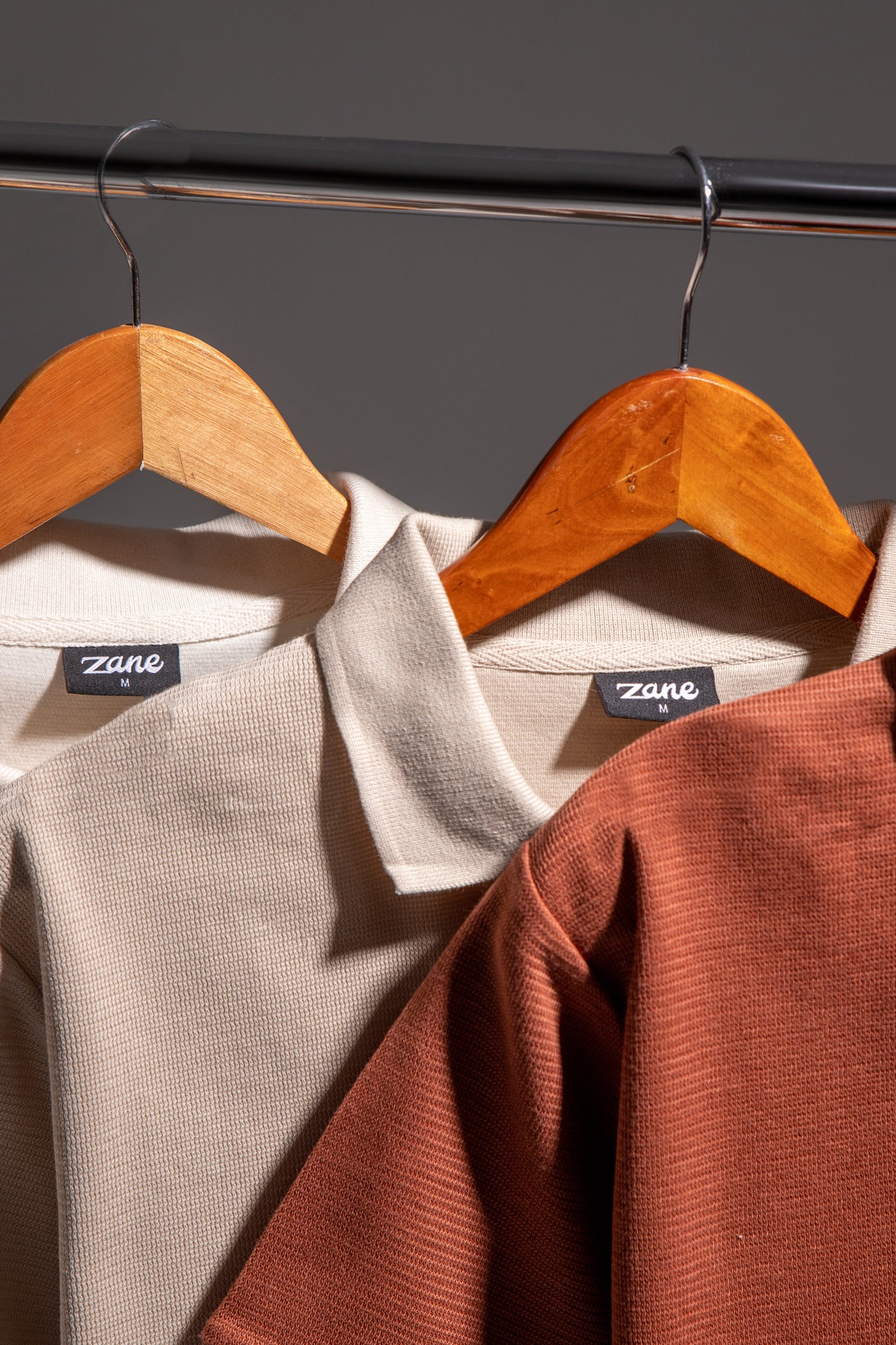 Textured Polo Shirt – Off White - Image 6