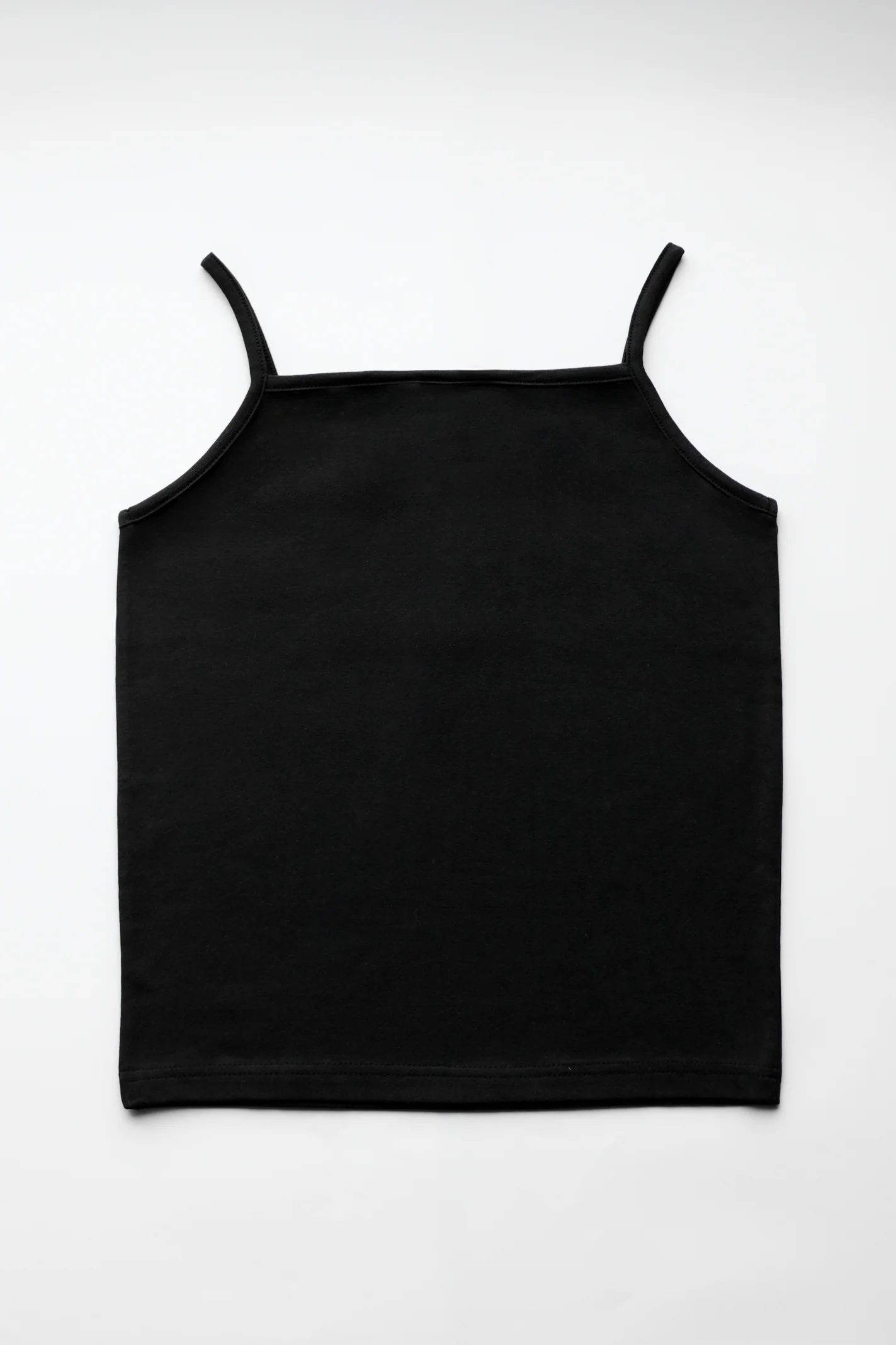 Slim Fit Camisole - Black - Image 5