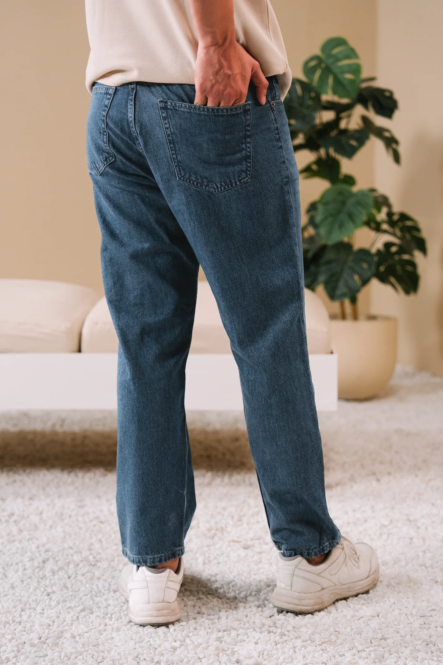 Straight Fit Jeans – Blue - Image 3