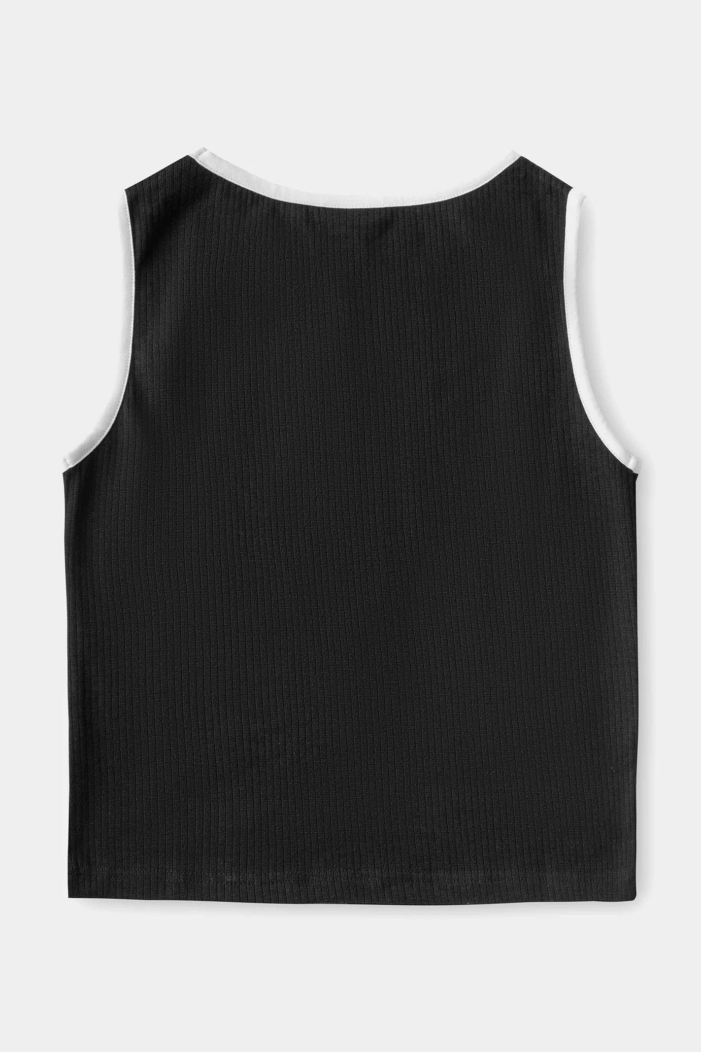 Women's Tank Top - Black and White - Image 3
