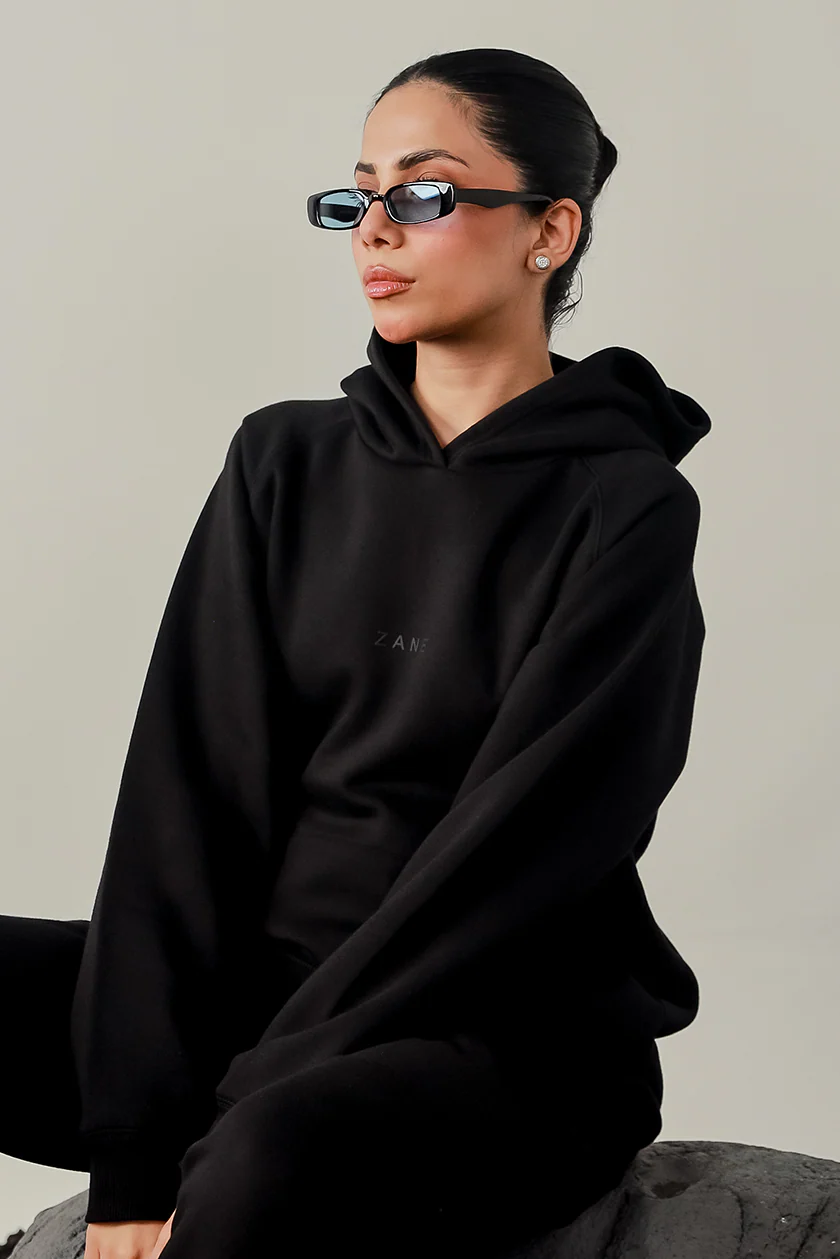 Women Hoodie  - Black - Image 2