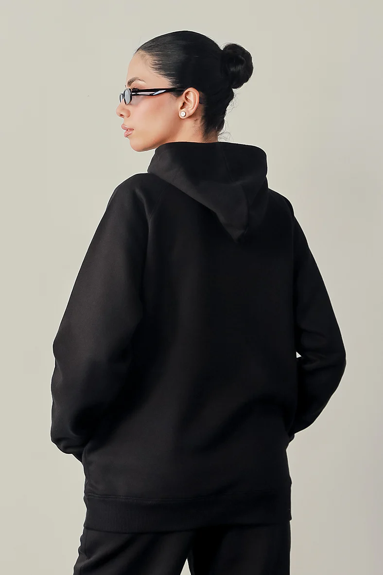 Women Hoodie  - Black - Image 3